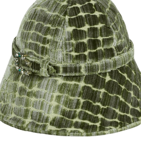 Gucci NWT green velvet bucket hat with Dionysus new with dustbag 57 cm - Picture 4 of 6